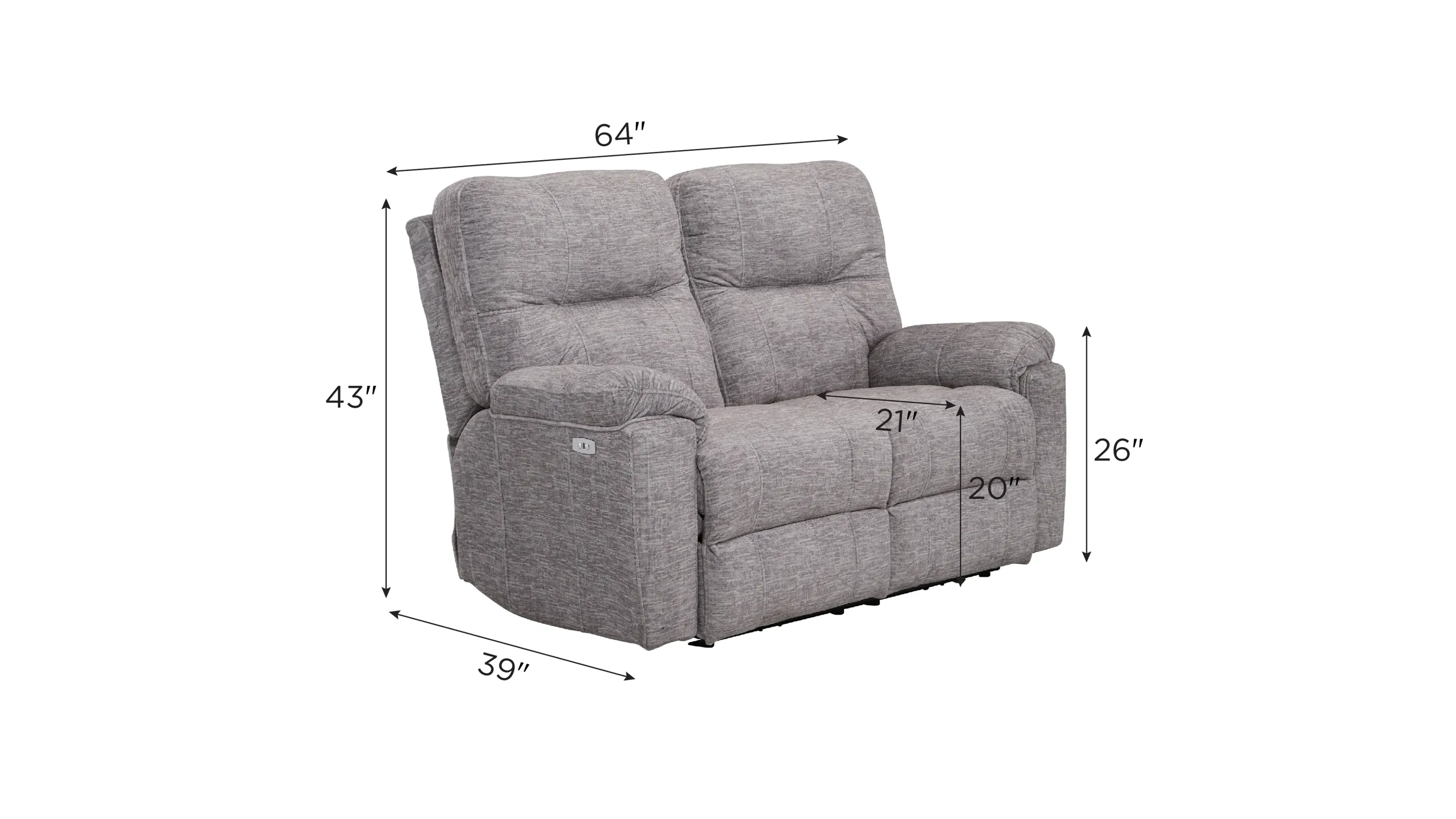 Maxon Power Loveseat | Raymour & Flanigan