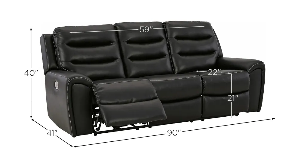 Warlin Power Reclining Sofa Dimensions