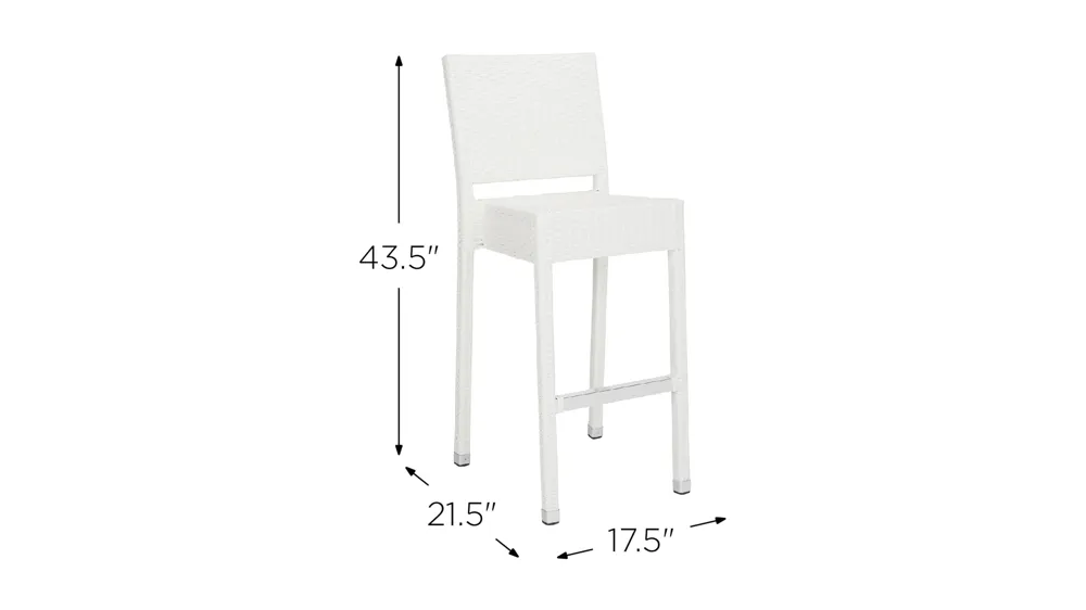 Solano Outdoor Bar Stool Dimensions