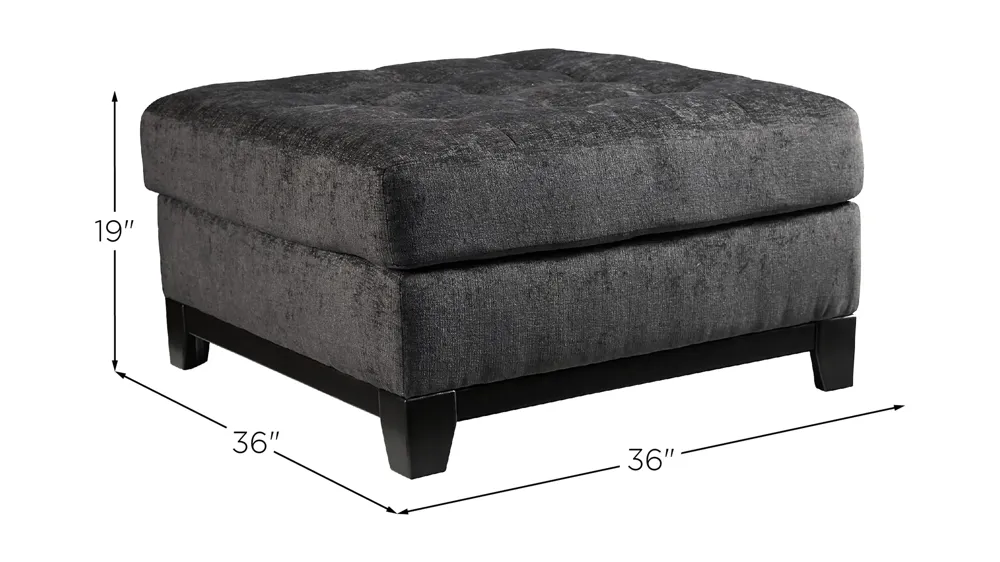 Reidshire Oversized Accent Ottoman Dimensions