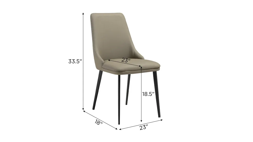 Genesis Dining Chair- Set of 2 Dimensions