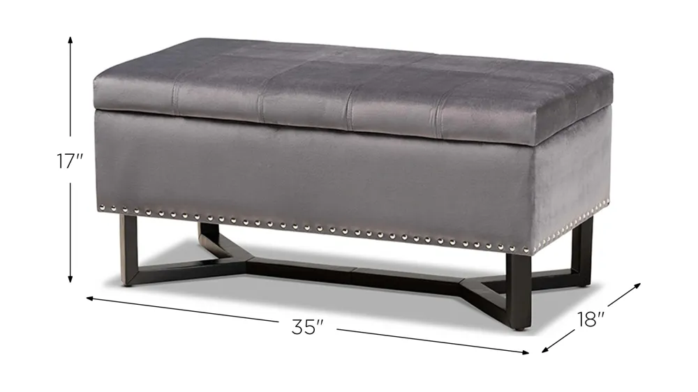Esther Storage Ottoman Dimensions