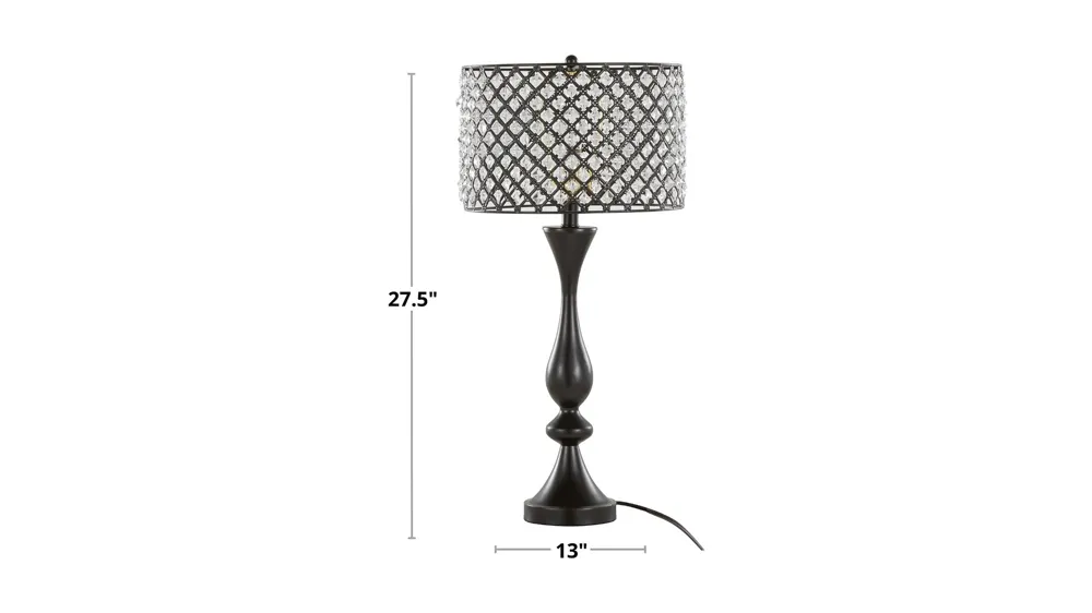 Topaz Table Lamp Dimensions
