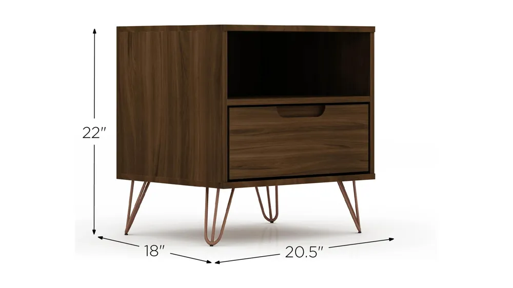 Rockefeller 1 Drawer Nightstand Dimensions