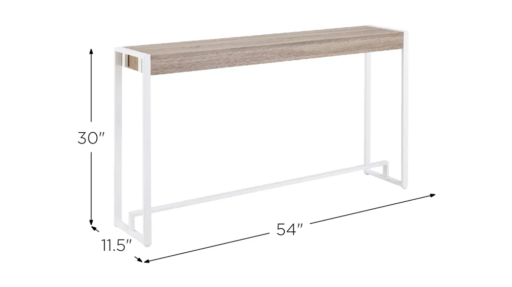 Bingham Narrow Console Table Dimensions