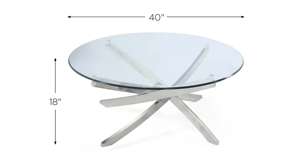 Zila Round Cocktail Table Dimensions
