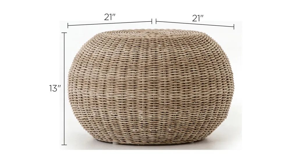 Phoenix Outdoor Accent Stool Dimensions