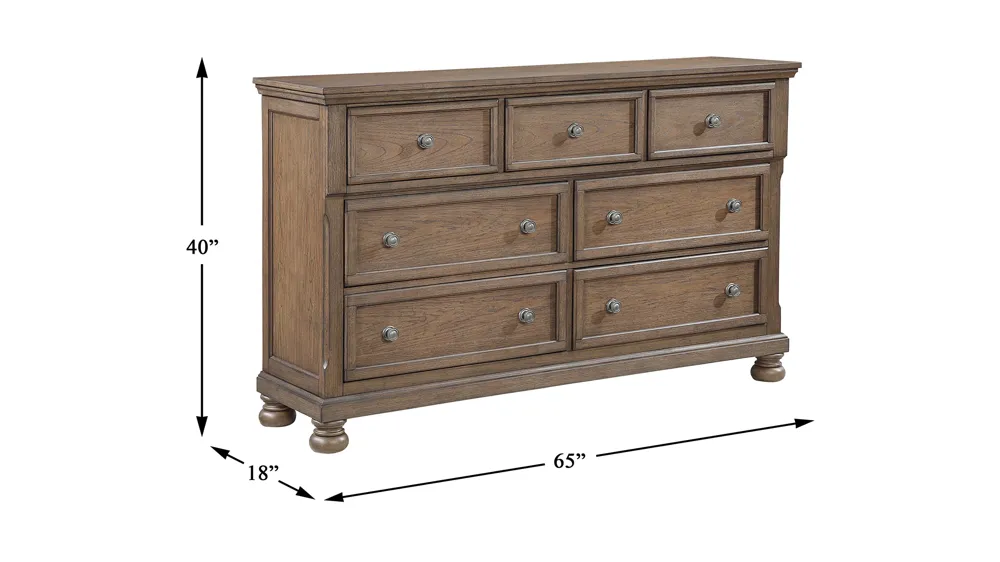Donegan Bedroom Dresser Dimensions
