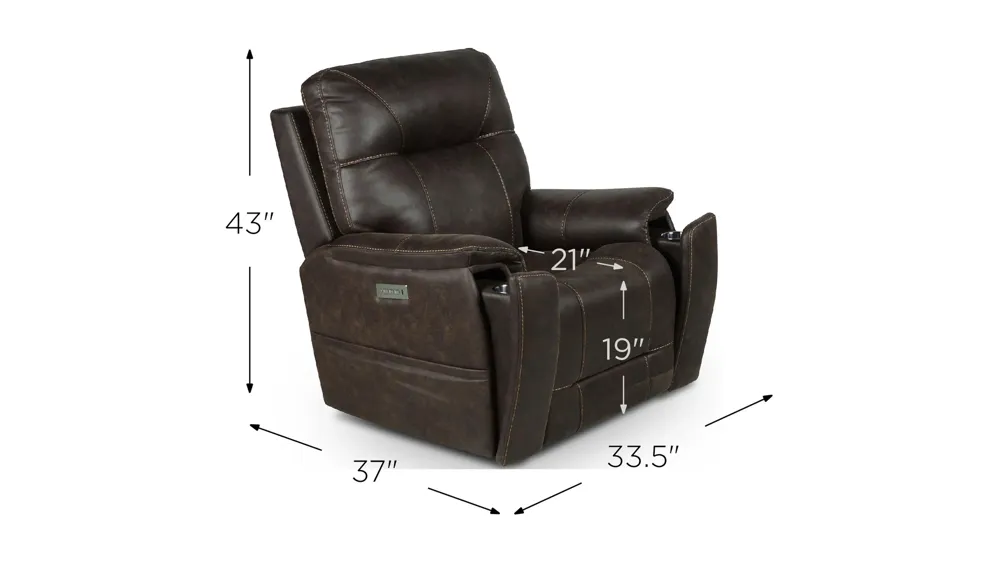 Lexington Power Media Recliner Dimensions