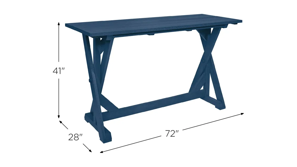 Generation Recycled Outdoor Bar Table Dimensions