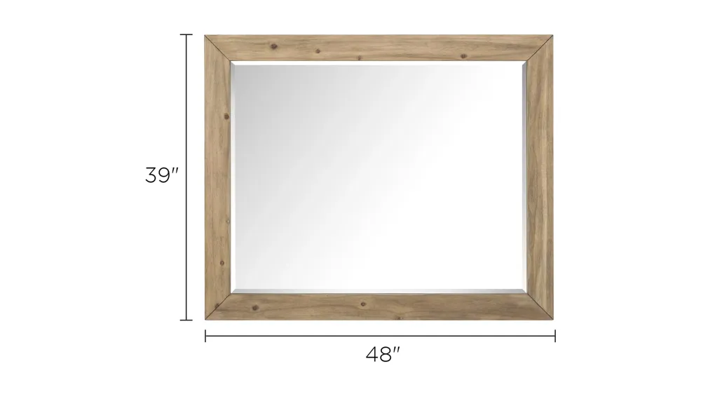Playa Bedroom Dresser Mirror Dimensions