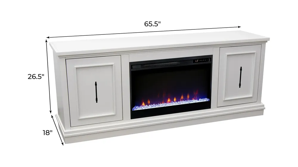 Jordan Fireplace Console Dimensions