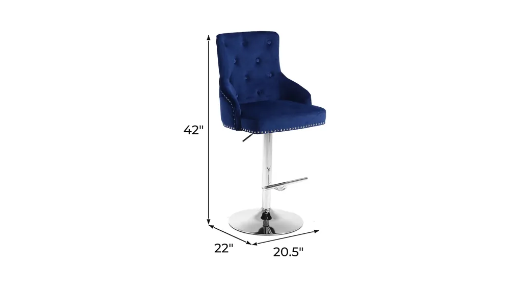 Claude Adjustable Stool - Set of 2 Dimensions