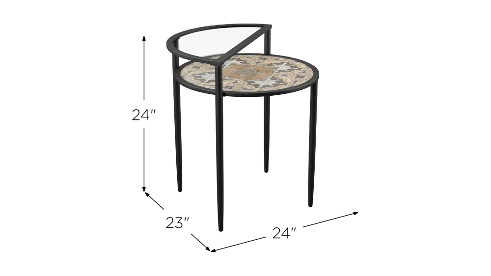 Urbana Outdoor Accent Table Dimensions