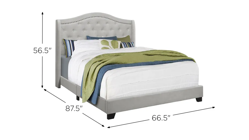 Chauncy Upholstered Bed Dimensions