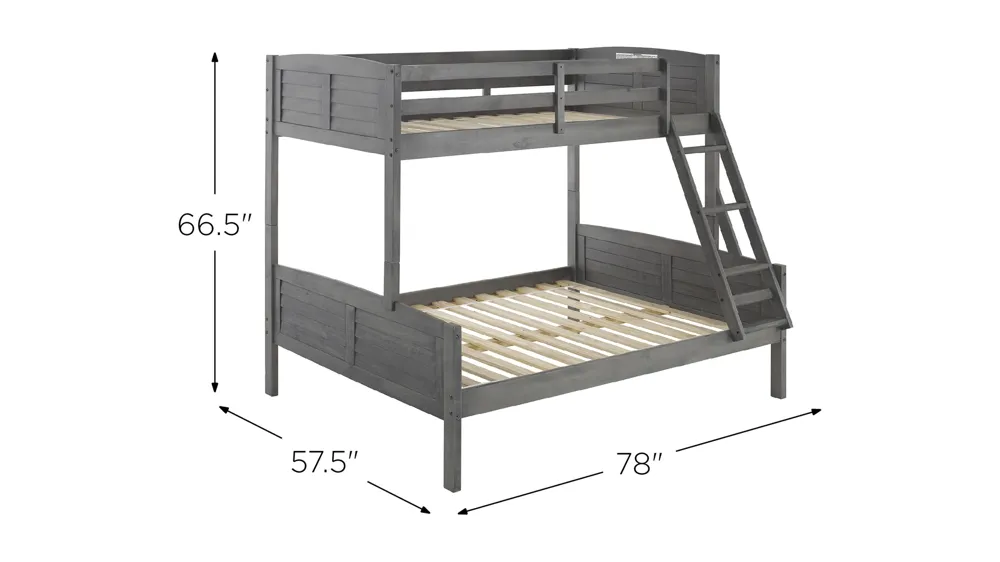 Louver Bunk Bed Dimensions