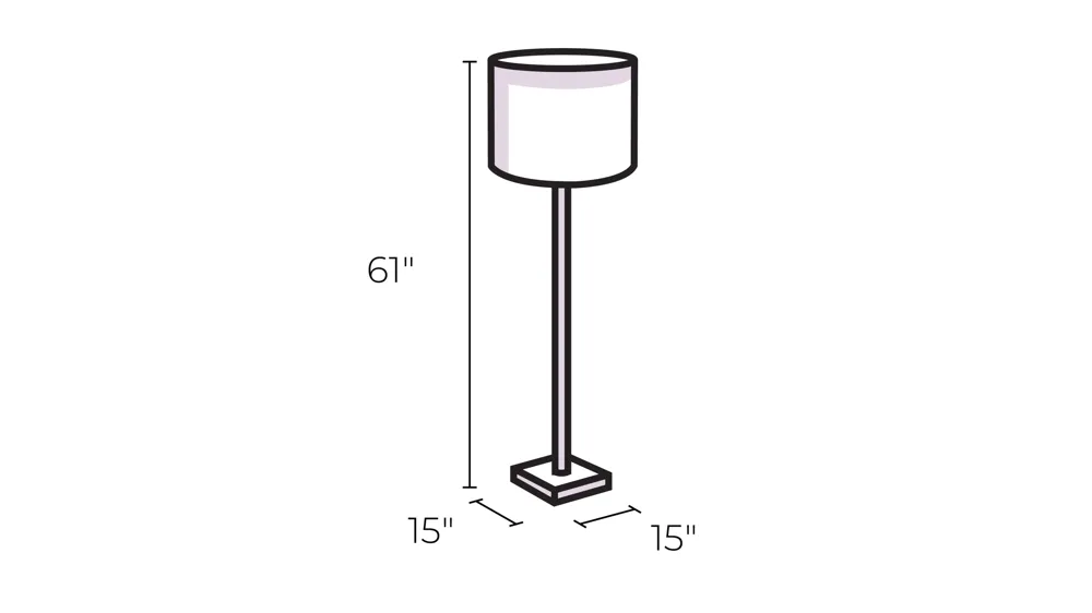 Suzie Floor Lamp Dimensions