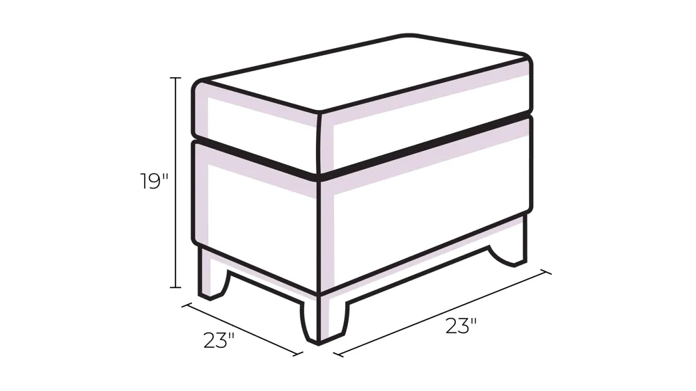 Newbury Ottoman Dimensions