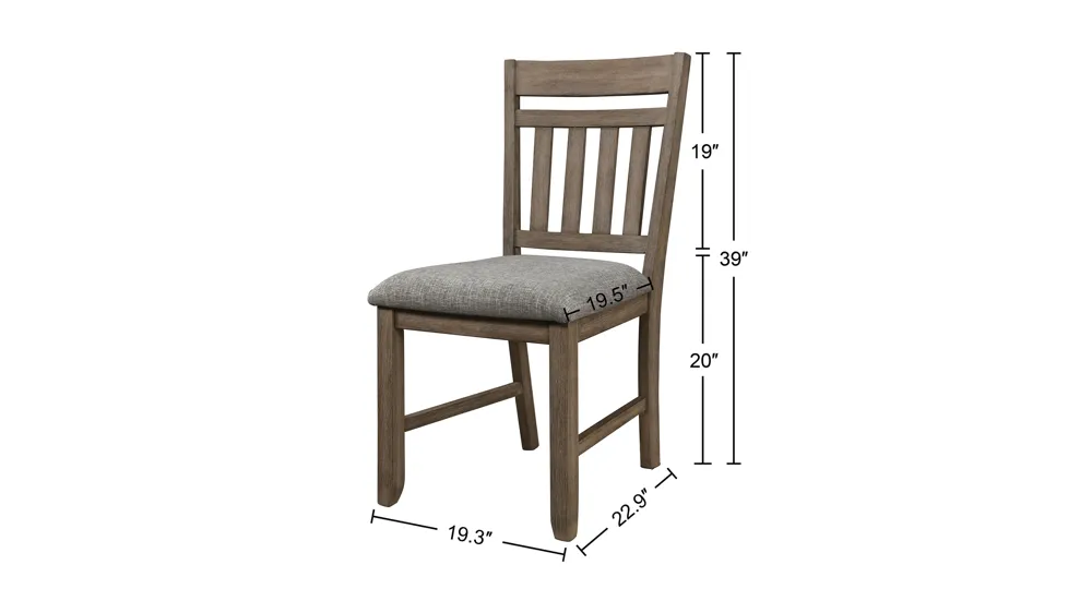 Harrisburg Upholstered Dining Chair - Set of 2 Dimensions