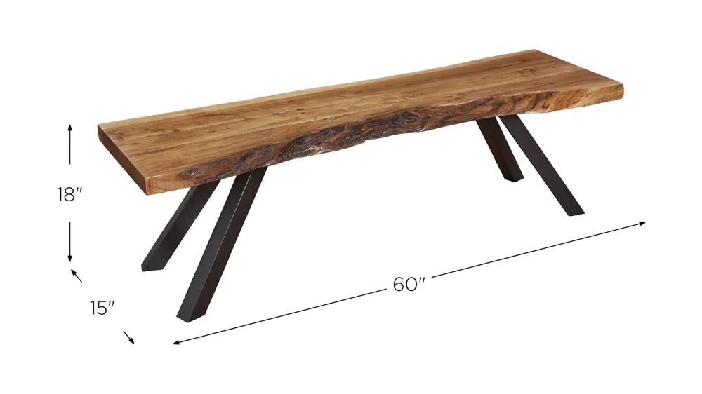 Reese Dining Bench Dimensions