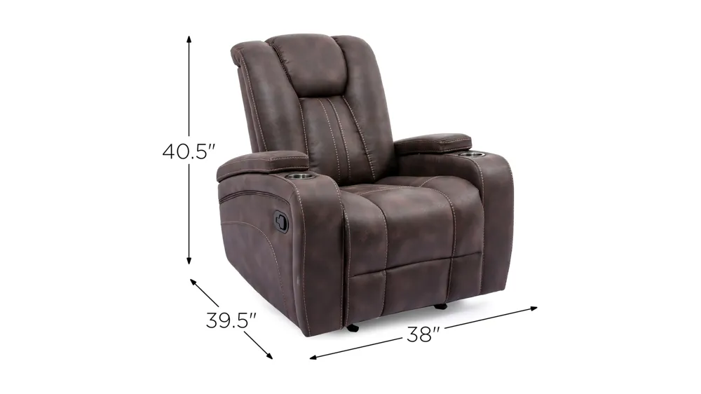 Acton Glider Recliner Dimensions