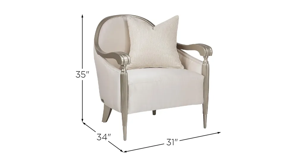 London Place Accent Chair Dimensions