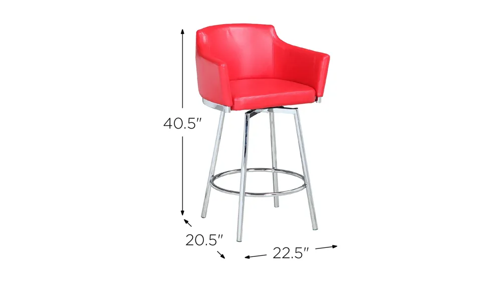 Dusty Bar-Height Bar Stool Dimensions