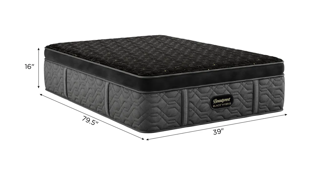 Beautyrest Black Hybrid Series Four Firm Apex Top Mattress Dimensions