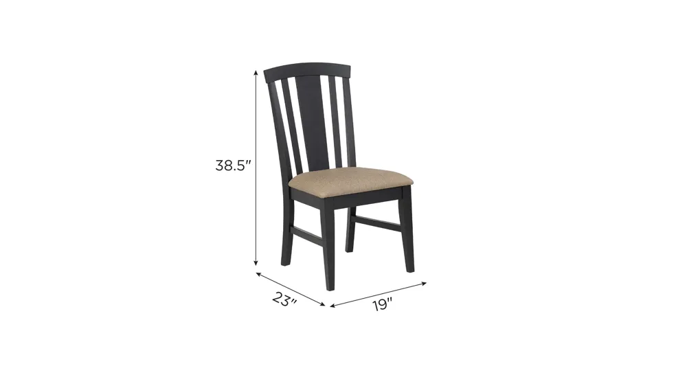 Autumn Winds Dining Chair - Set of 2 Dimensions