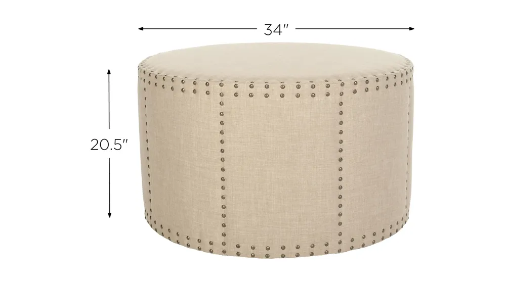 Badgley Ottoman Dimensions