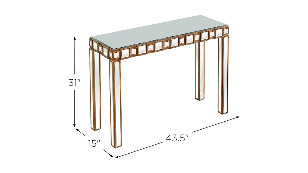Orion Sofa Table Dimensions