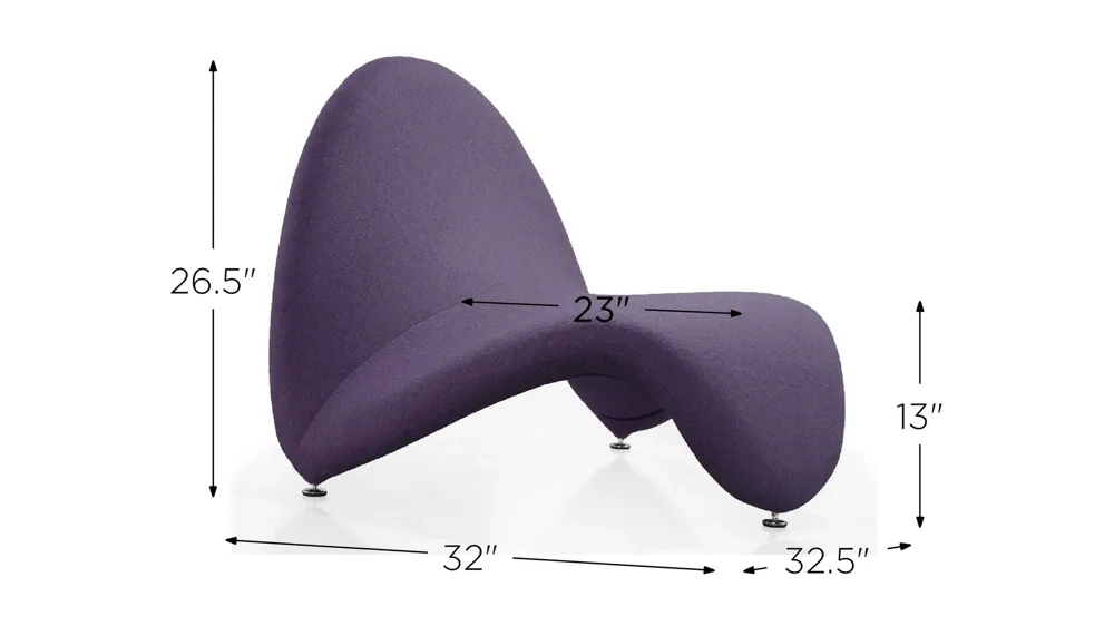 MoMa Accent Chair Dimensions