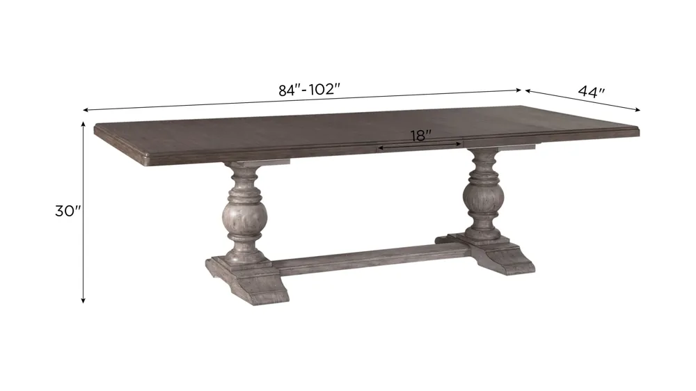 River Place Trestle Table Dimensions