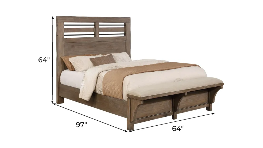 Round Rock Panel Bed Dimensions