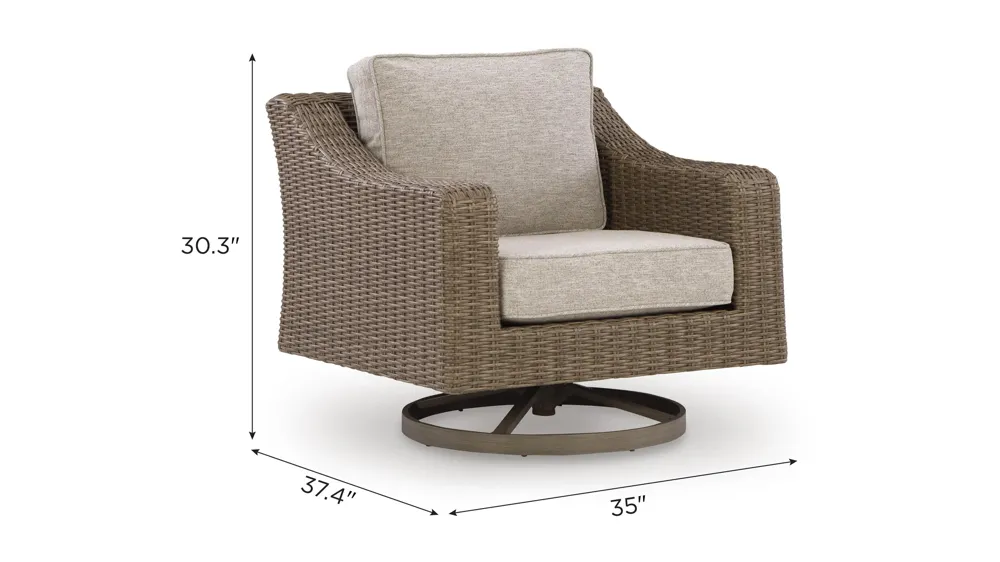 Laguna Heights Outdoor Swivel Lounge Dimensions
