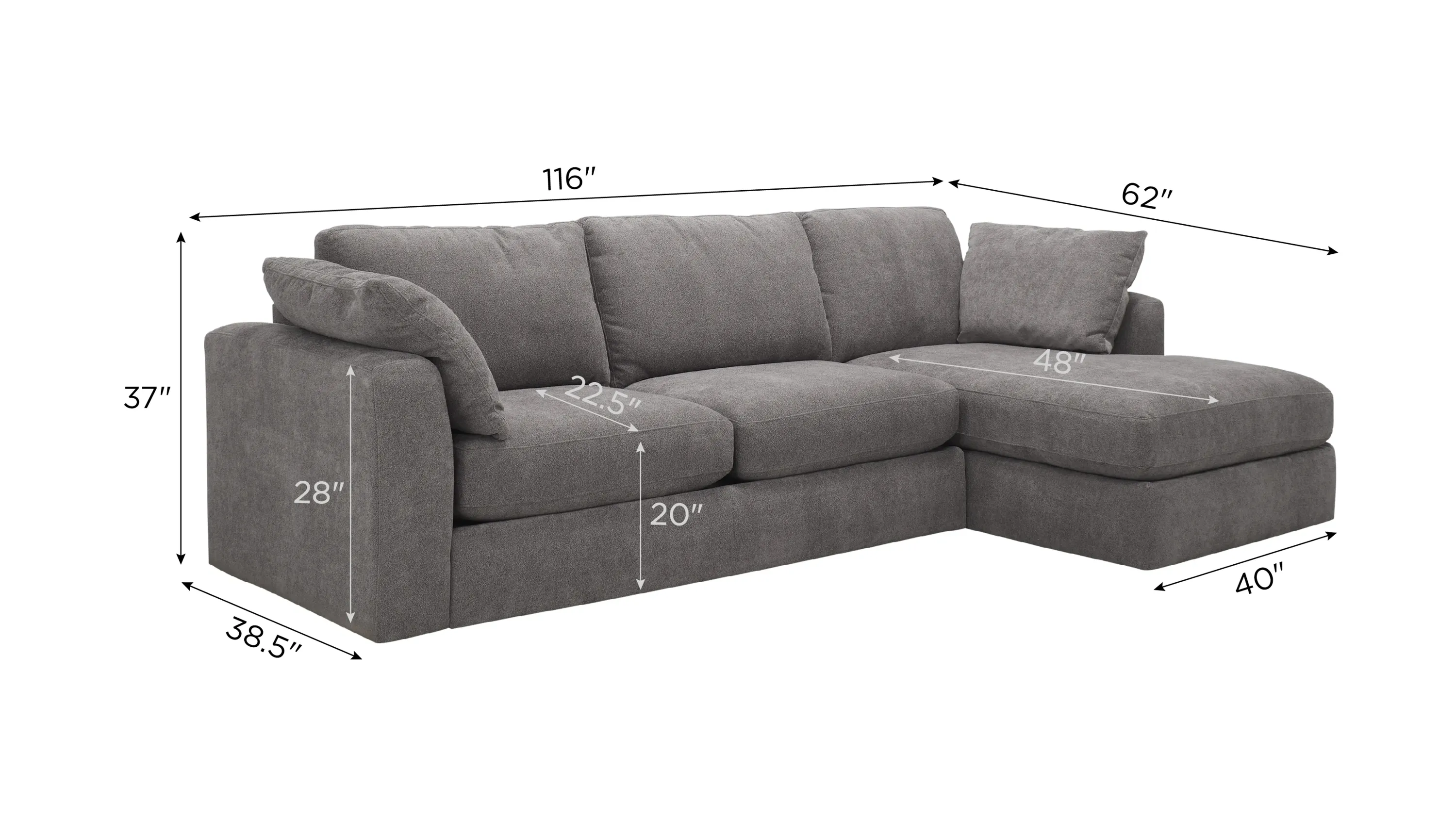 Nappily 2-pc. Sectional | Raymour & Flanigan