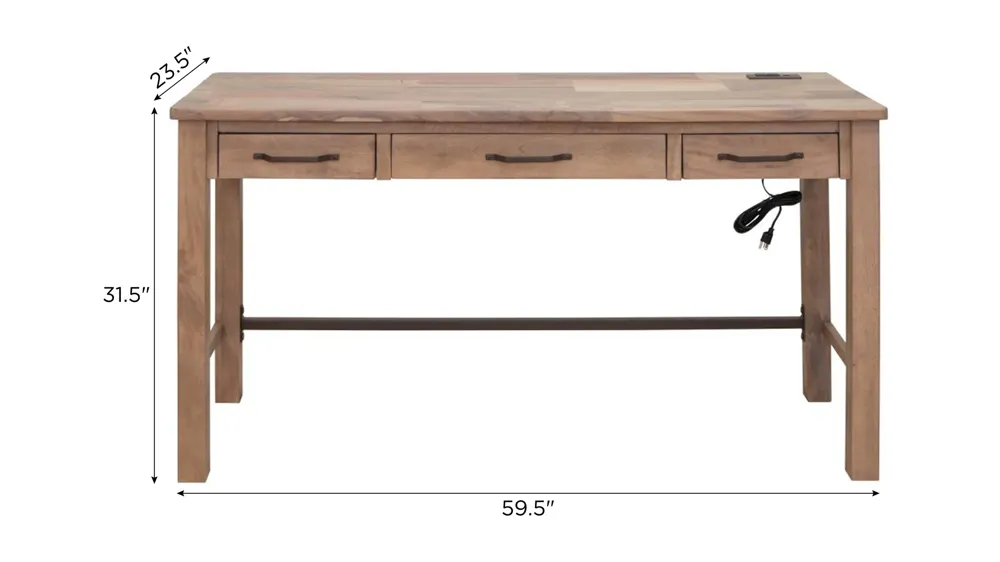 Natural Parota Desk Dimensions