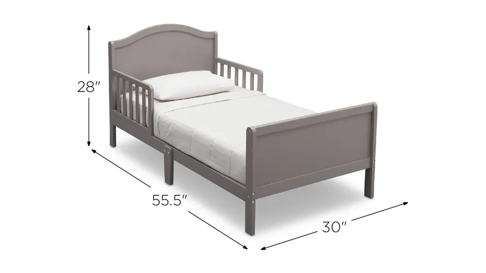 Bennett Toddler Bed by Delta Children Dimensions