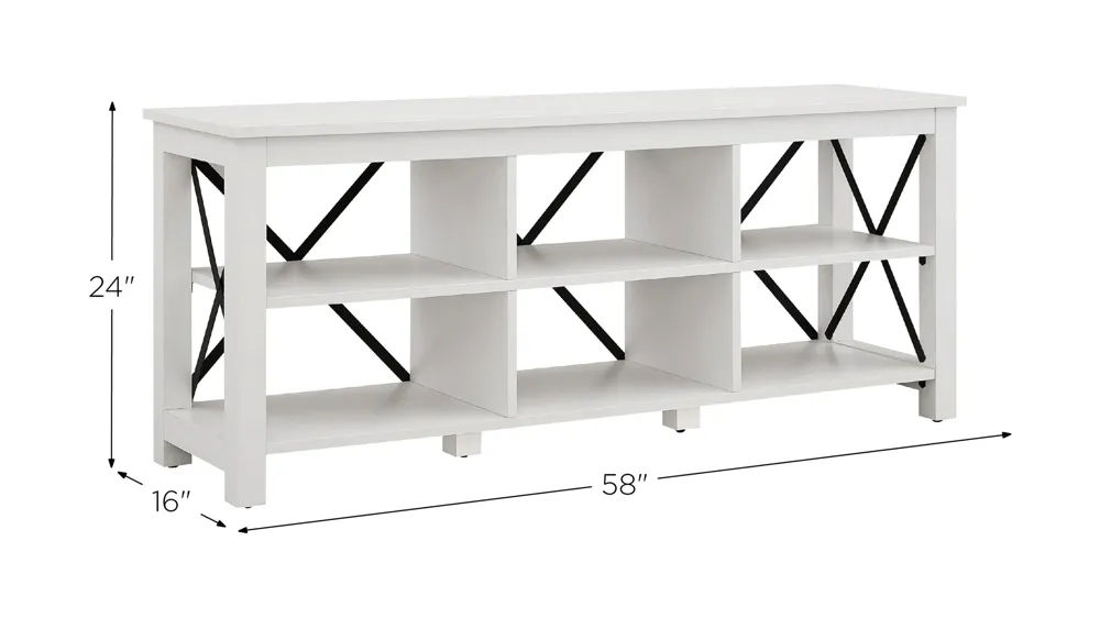 Paisley 58" TV Stand Dimensions