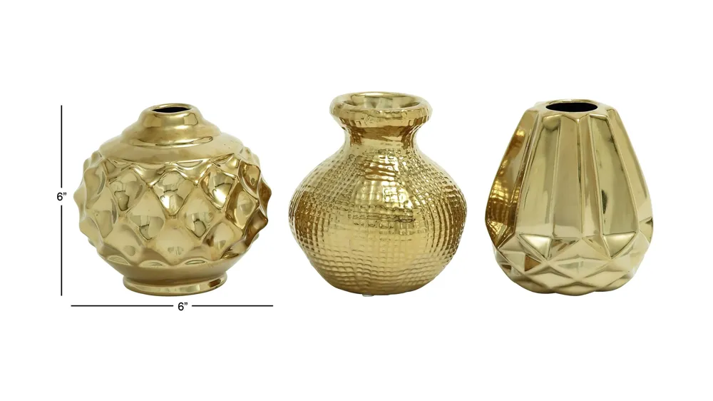 Ivy Collection Ultimate Vase Set of 3 Dimensions