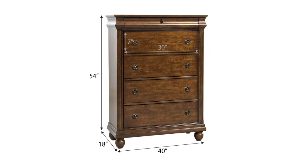 Bayberry Bedroom Dresser Dimensions