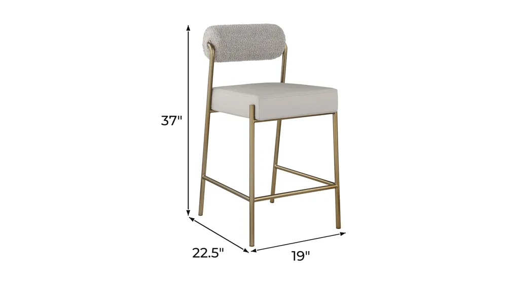 Carly Counter Stool - Set of 2 Dimensions