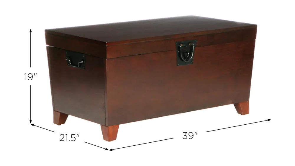 Edenbridge Cocktail Table Trunk Dimensions