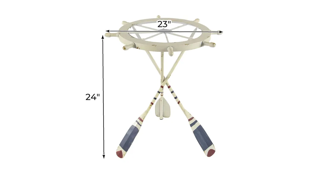 Ivy Collection Nautical Accent Table Dimensions