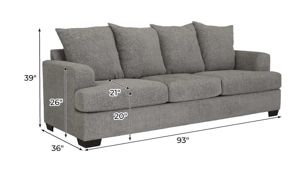 Waldron Living Room Set Dimensions