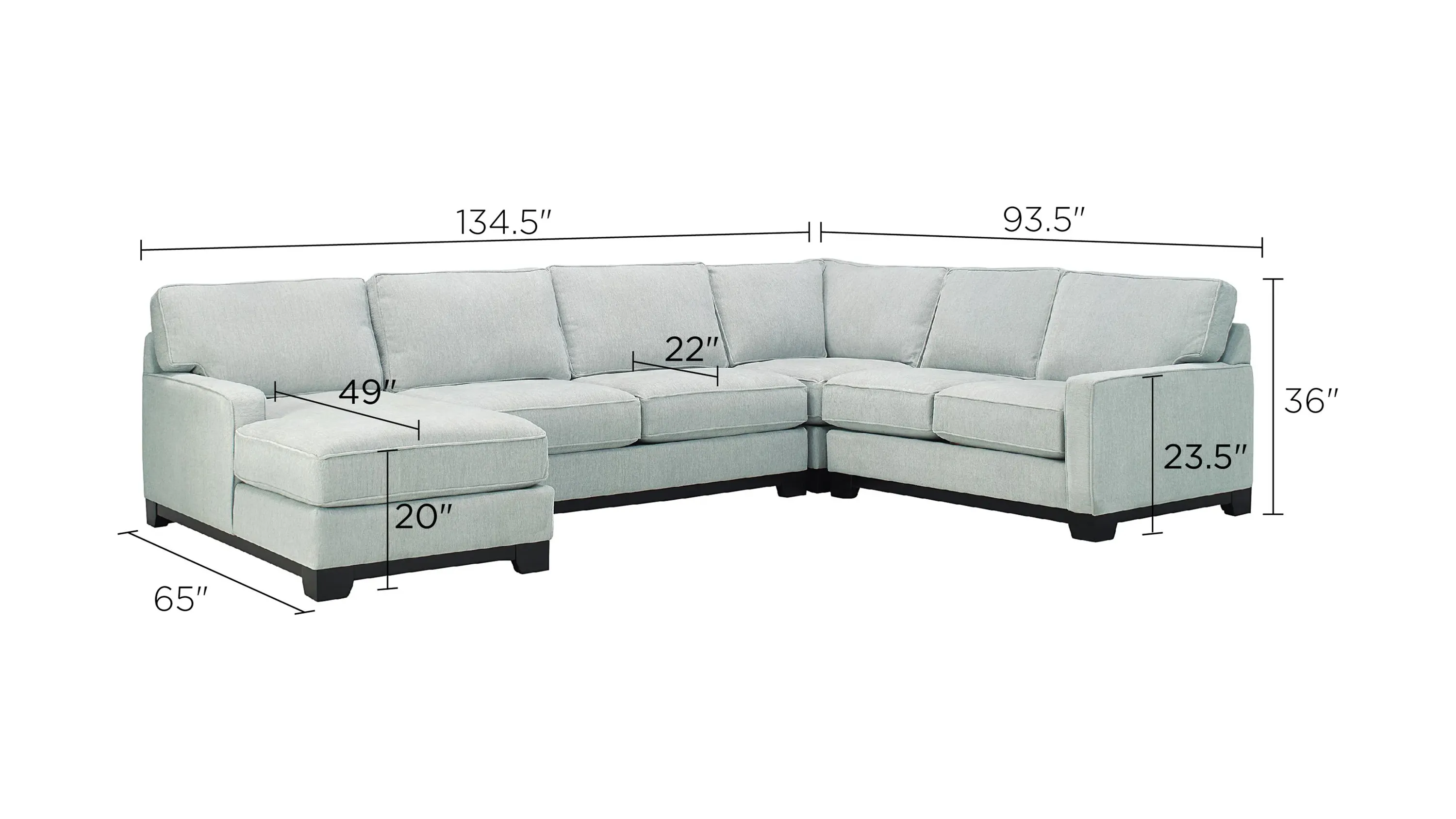 Arlo 4-pc. Sectional Sofa | Raymour & Flanigan