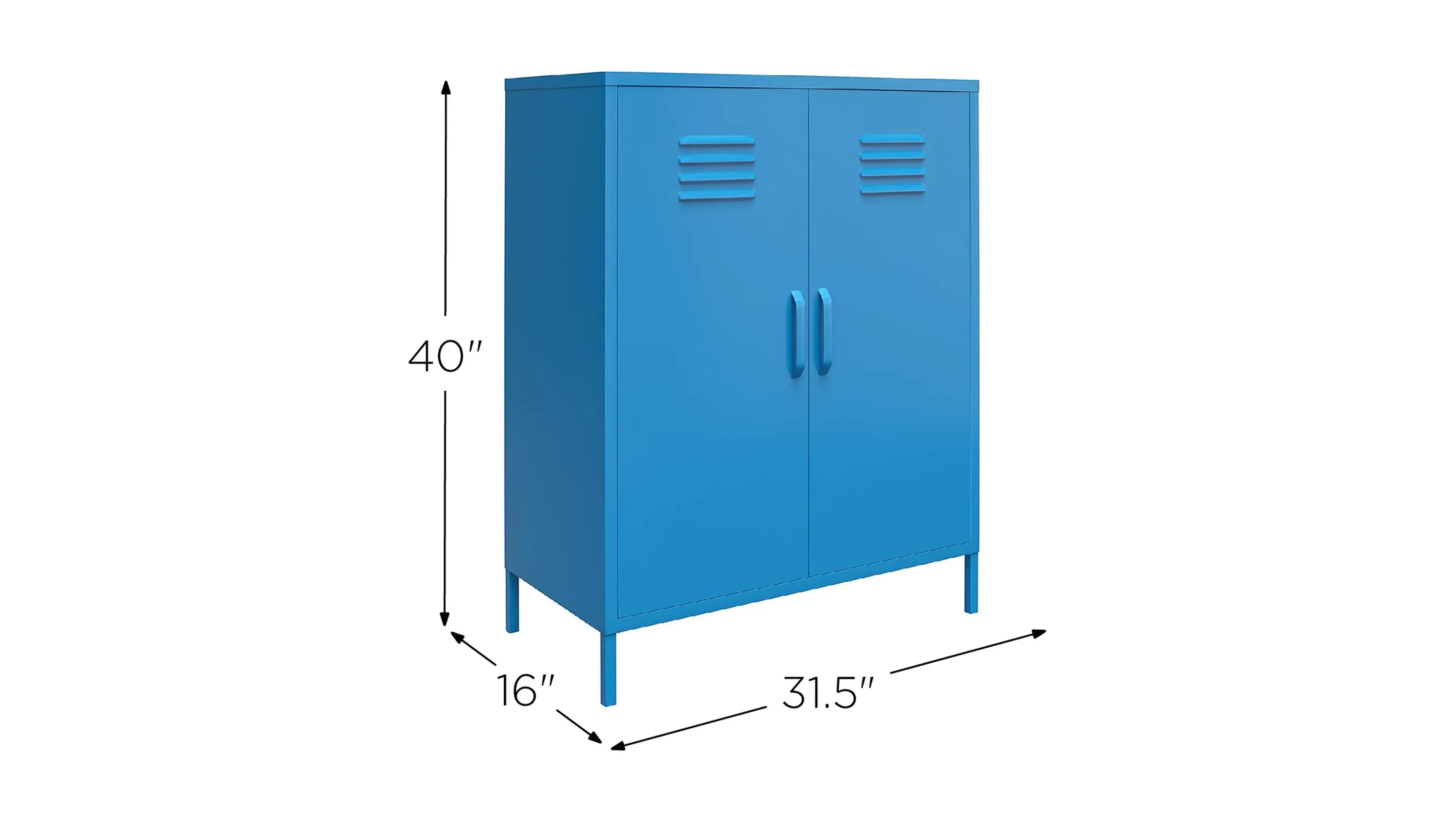 Novogratz Cache Two Door Metal Locker Storage Cabinet | Raymour