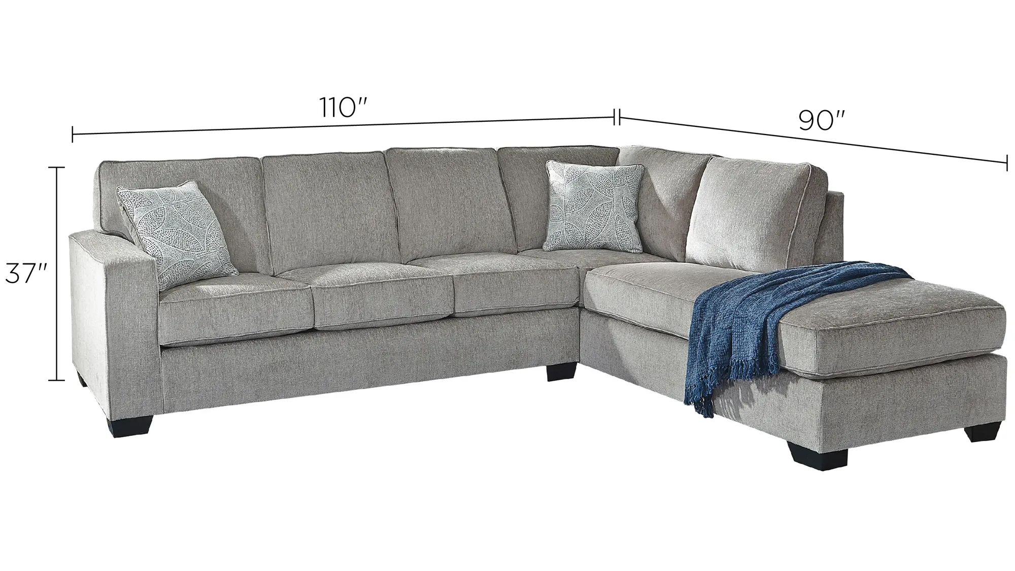 Adelson Chenille 2-pc. Sectional