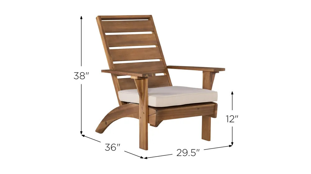 Rockport Chair With Cushion Dimensions