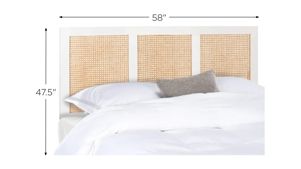 Vienna Cane Mounted Headboard Dimensions